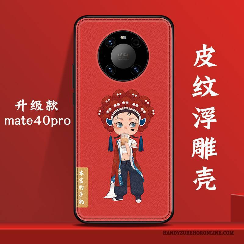 Hülle Huawei Mate 40 Pro Taschen Neu Nette, Case Huawei Mate 40 Pro Kreativ Chinesische Art Handyhüllen