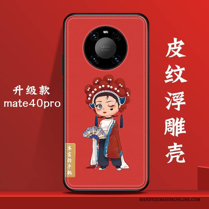 Hülle Huawei Mate 40 Pro Taschen Neu Nette, Case Huawei Mate 40 Pro Kreativ Chinesische Art Handyhüllen