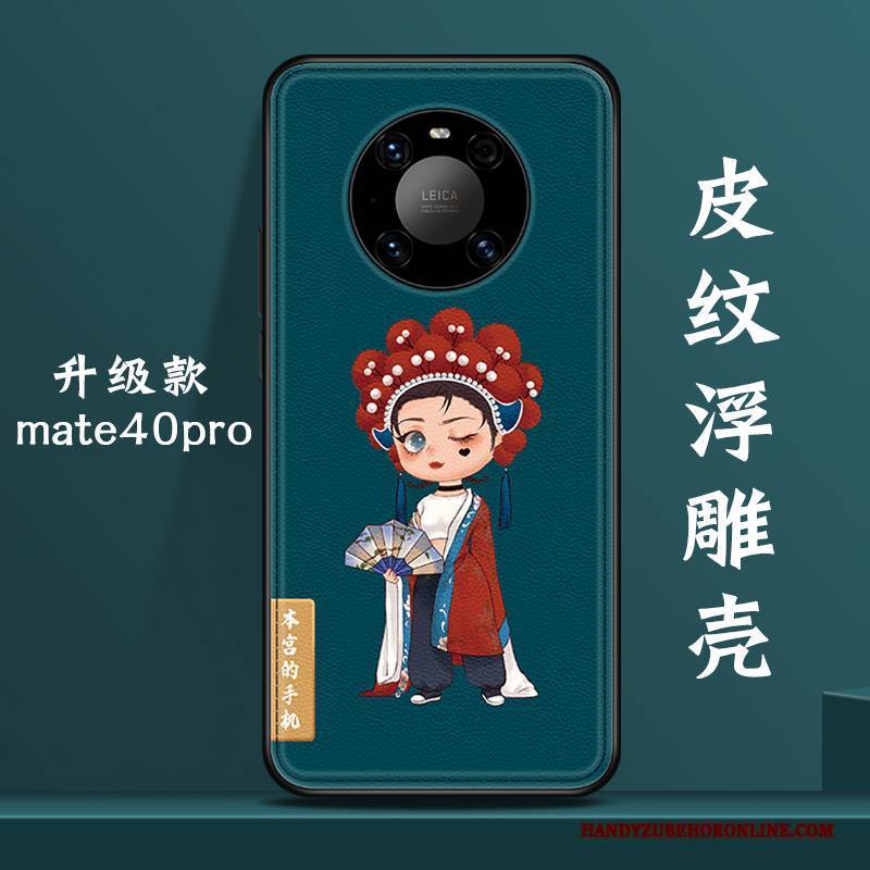 Hülle Huawei Mate 40 Pro Taschen Neu Nette, Case Huawei Mate 40 Pro Kreativ Chinesische Art Handyhüllen