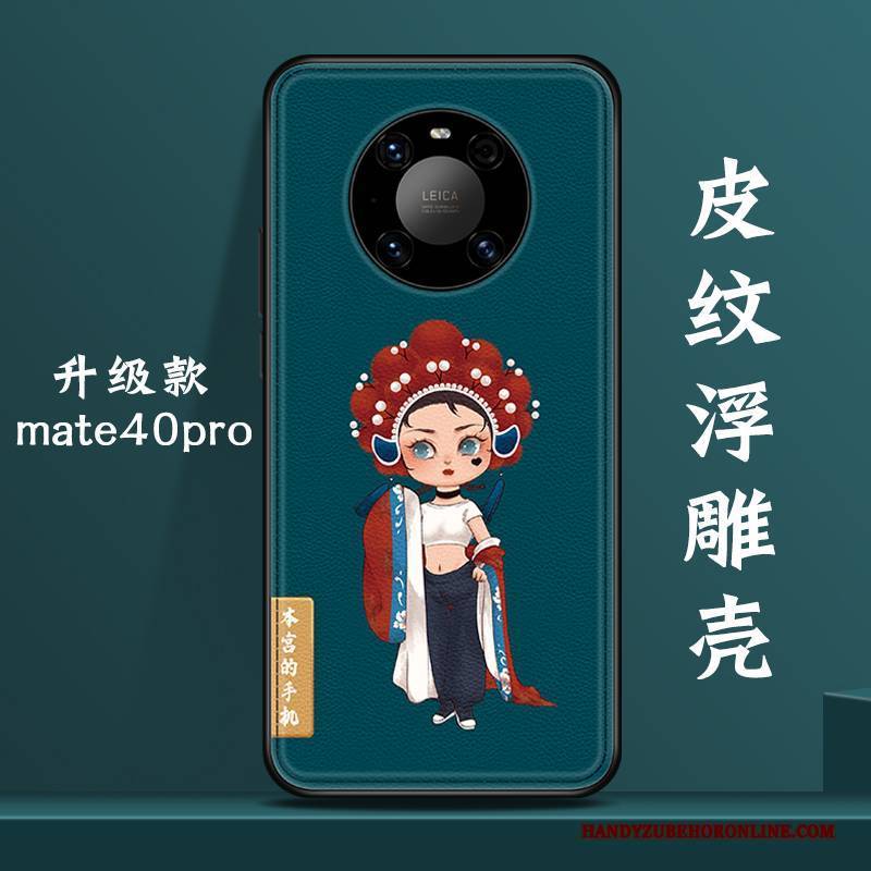 Hülle Huawei Mate 40 Pro Taschen Neu Nette, Case Huawei Mate 40 Pro Kreativ Chinesische Art Handyhüllen