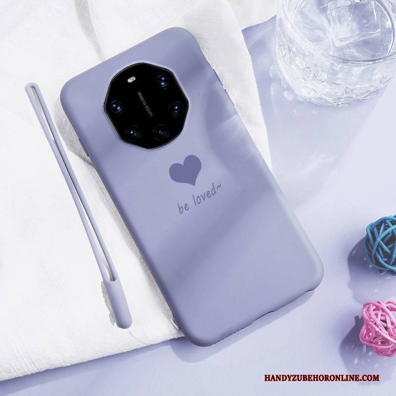 Hülle Huawei Mate 40 Rs Taschen Liebe Anti-sturz, Case Huawei Mate 40 Rs Weiche Grau Handyhüllen