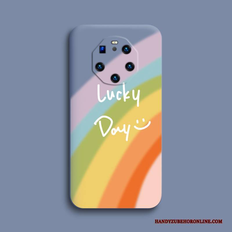 Hülle Huawei Mate 40 Rs Taschen Regenbogen Anti-sturz, Case Huawei Mate 40 Rs Kreativ Grün Einfach