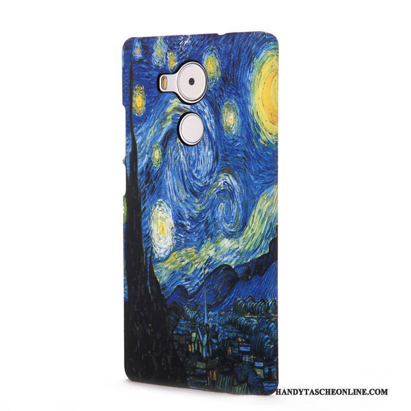 Hülle Huawei Mate 8 Farbe Schwer Pfingstrose, Case Huawei Mate 8 Kreativ Abstraktion Kunst