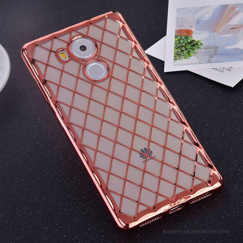 Hülle Huawei Mate 8 Halterung Handyhüllen Rosa, Case Huawei Mate 8 Strass Anti-sturz Hängende Verzierungen