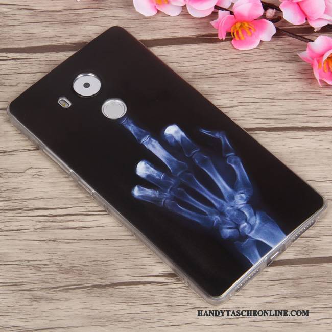 Hülle Huawei Mate 8 Schutz Lila Licht, Case Huawei Mate 8 Prägung Handyhüllen Anti-sturz