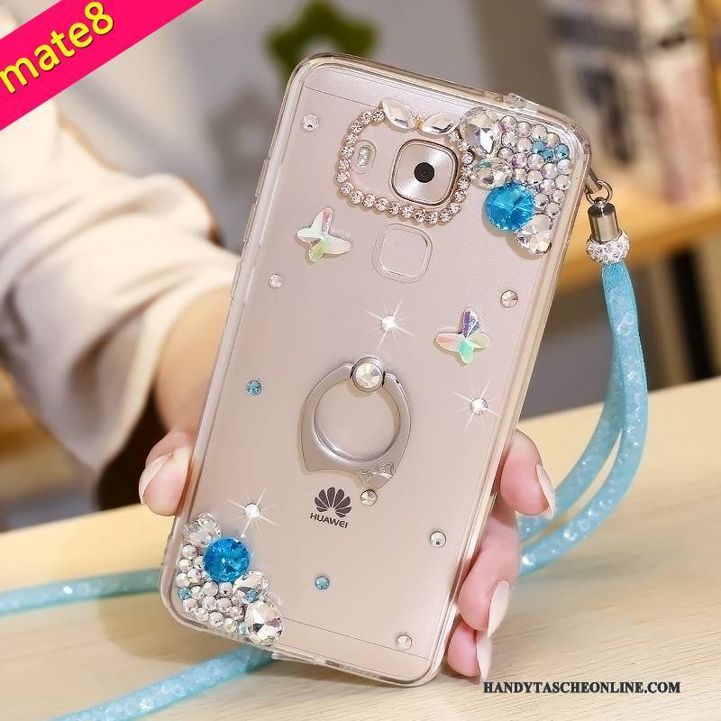 Hülle Huawei Mate 8 Schutz Lila Ring, Case Huawei Mate 8 Silikon Handyhüllen