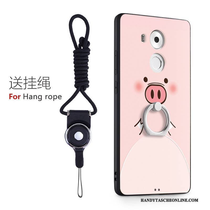 Hülle Huawei Mate 8 Schutz Schwer Rosa, Case Huawei Mate 8 Karikatur Handyhüllen Nette