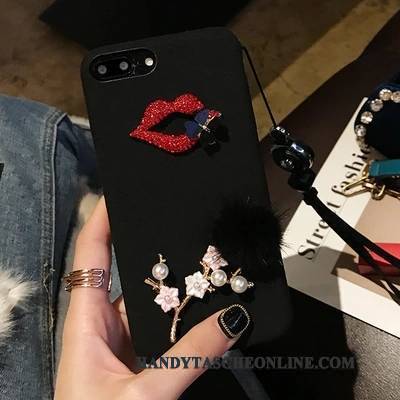 Hülle Huawei Mate 8 Strass Hängende Verzierungen Lippen, Case Huawei Mate 8 Kreativ Plüsch Trend