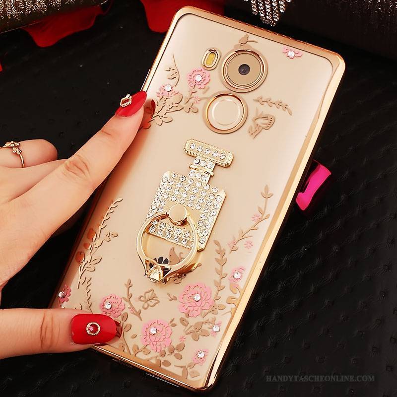 Hülle Huawei Mate 8 Taschen Anti-sturz Rosa, Case Huawei Mate 8 Strass Handyhüllen Trend