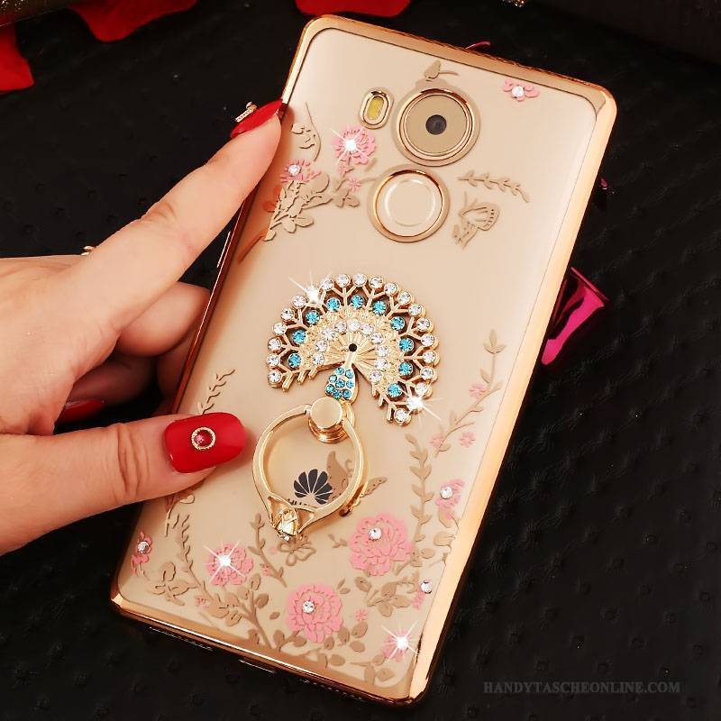 Hülle Huawei Mate 8 Taschen Anti-sturz Rosa, Case Huawei Mate 8 Strass Handyhüllen Trend