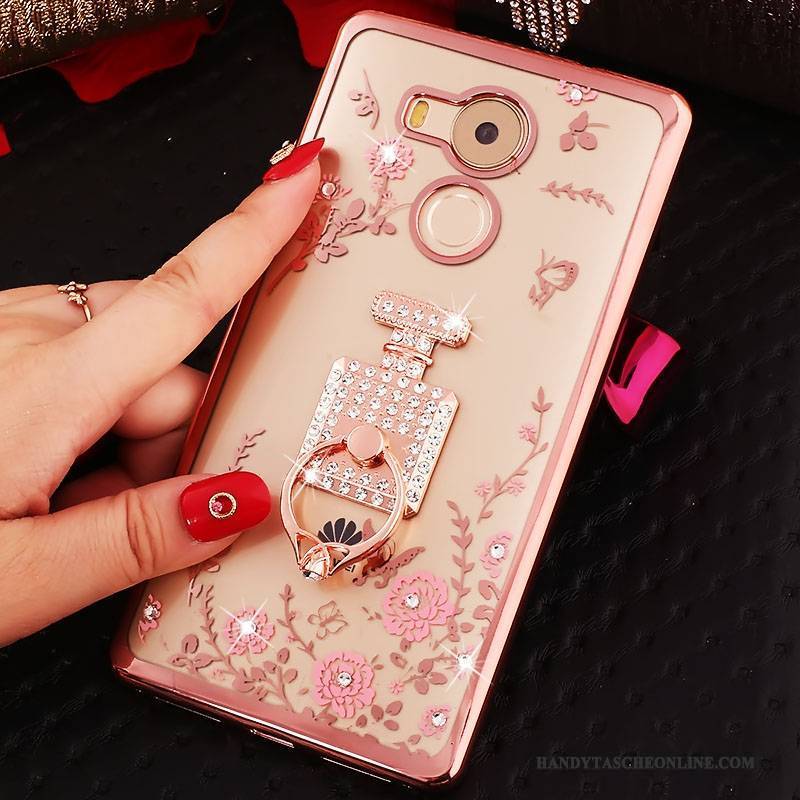 Hülle Huawei Mate 8 Taschen Anti-sturz Rosa, Case Huawei Mate 8 Strass Handyhüllen Trend