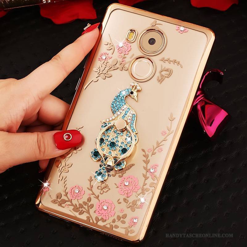 Hülle Huawei Mate 8 Taschen Anti-sturz Rosa, Case Huawei Mate 8 Strass Handyhüllen Trend