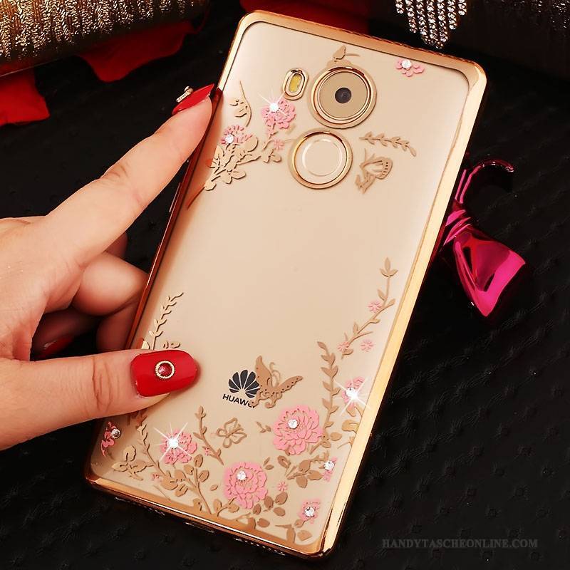 Hülle Huawei Mate 8 Taschen Anti-sturz Rosa, Case Huawei Mate 8 Strass Handyhüllen Trend