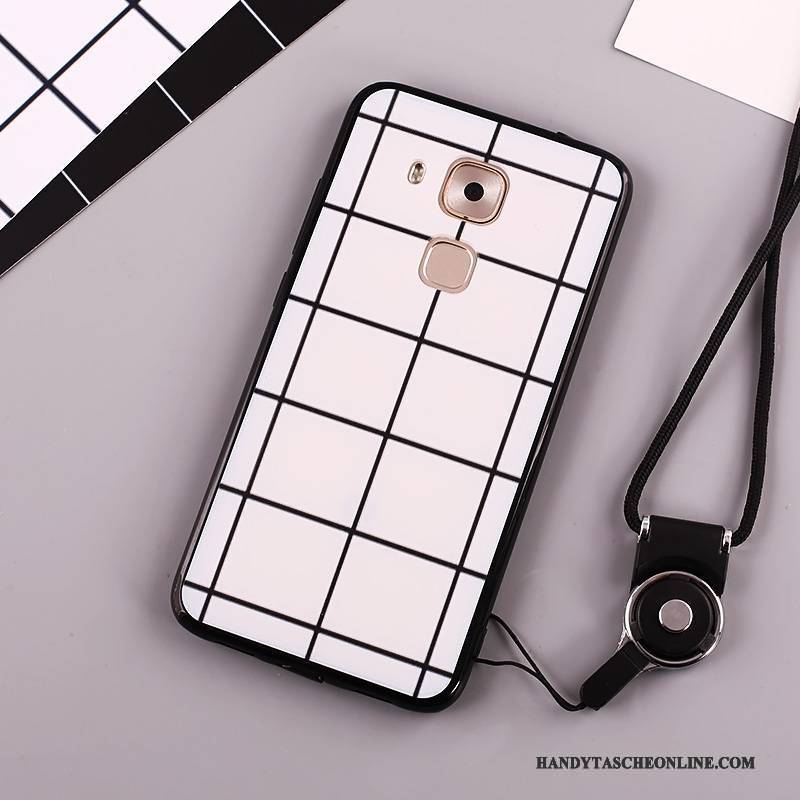 Hülle Huawei Mate 8 Taschen Handyhüllen Anti-sturz, Case Huawei Mate 8 Gemalt Weiß Hängende Verzierungen