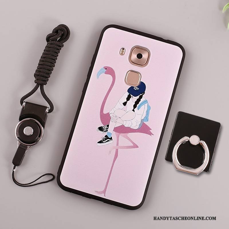 Hülle Huawei Mate 8 Weiche Rosa Handyhüllen, Case Huawei Mate 8 Gemalt Ring