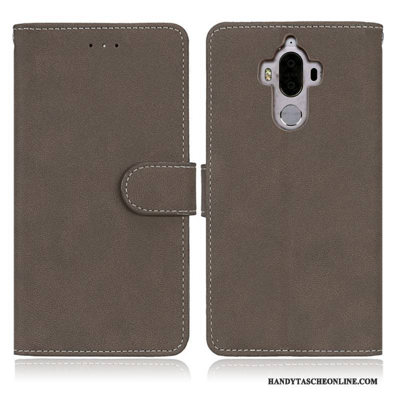 Hülle Huawei Mate 9 Geldbörse Handyhüllen Nubuck, Case Huawei Mate 9 Folio Karte Anti-sturz