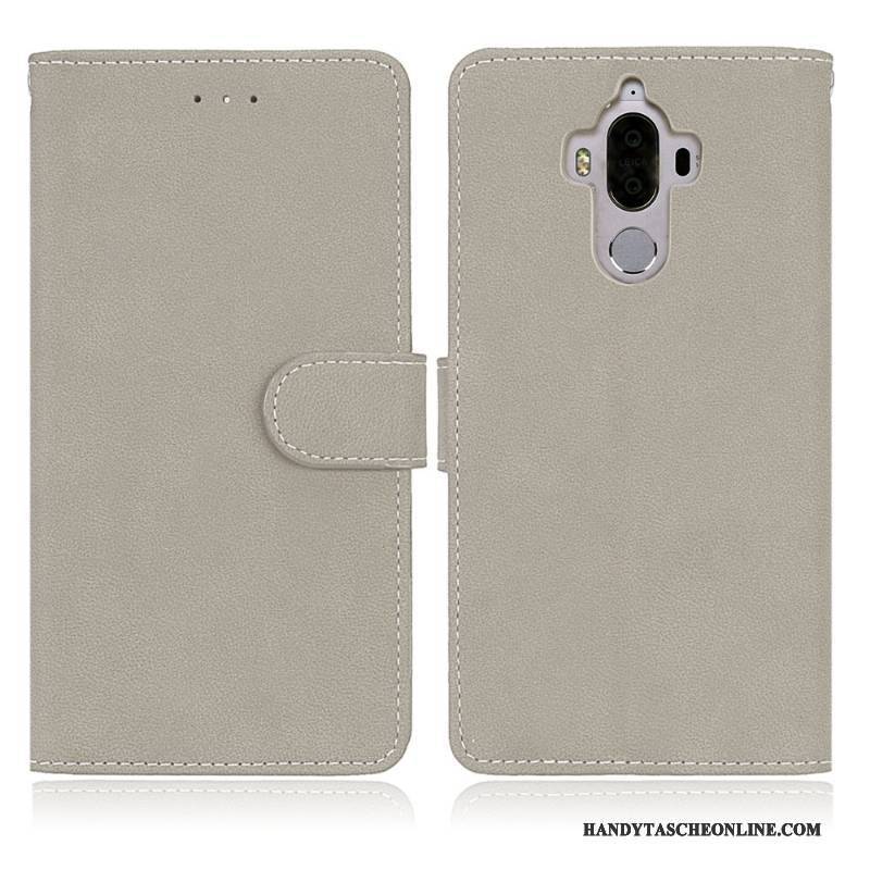 Hülle Huawei Mate 9 Geldbörse Handyhüllen Nubuck, Case Huawei Mate 9 Folio Karte Anti-sturz