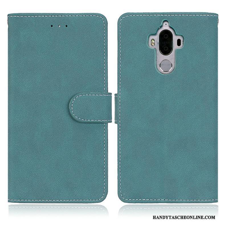 Hülle Huawei Mate 9 Geldbörse Handyhüllen Nubuck, Case Huawei Mate 9 Folio Karte Anti-sturz