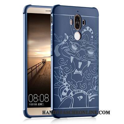 Hülle Huawei Mate 9 Kreativ Einfach Nubuck, Case Huawei Mate 9 Silikon Handyhüllen Schwarz