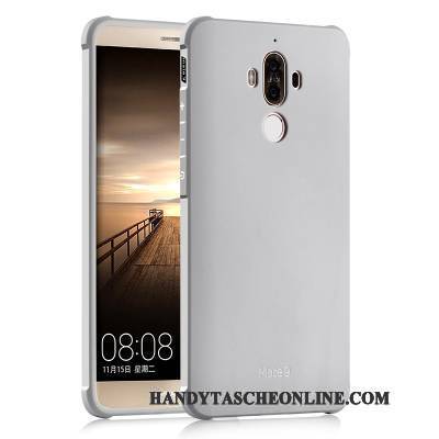 Hülle Huawei Mate 9 Kreativ Einfach Nubuck, Case Huawei Mate 9 Silikon Handyhüllen Schwarz