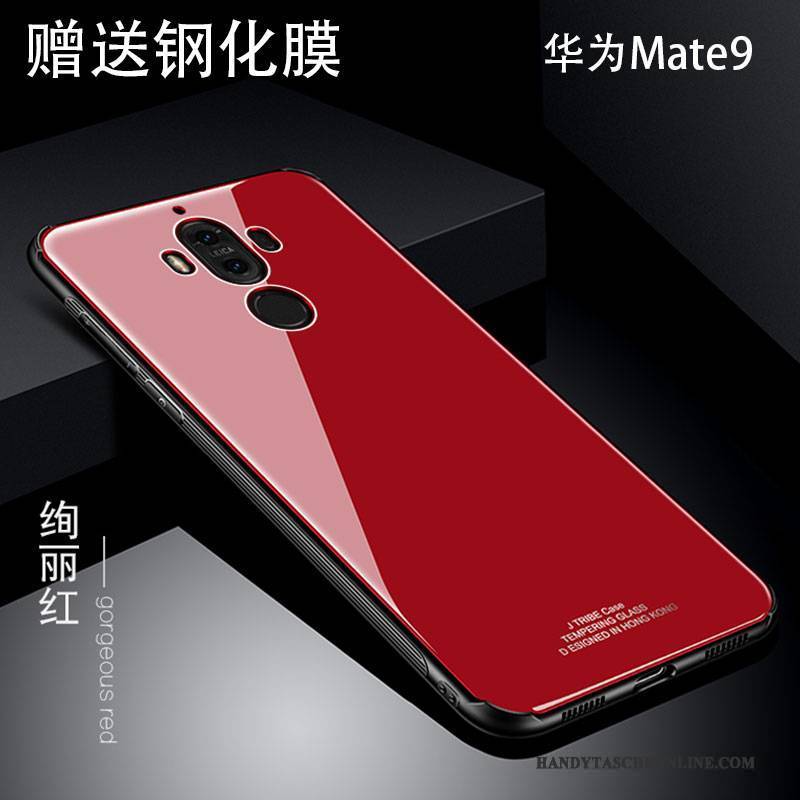 Hülle Huawei Mate 9 Kreativ Persönlichkeit Anti-sturz, Case Huawei Mate 9 Metall Rot Trend