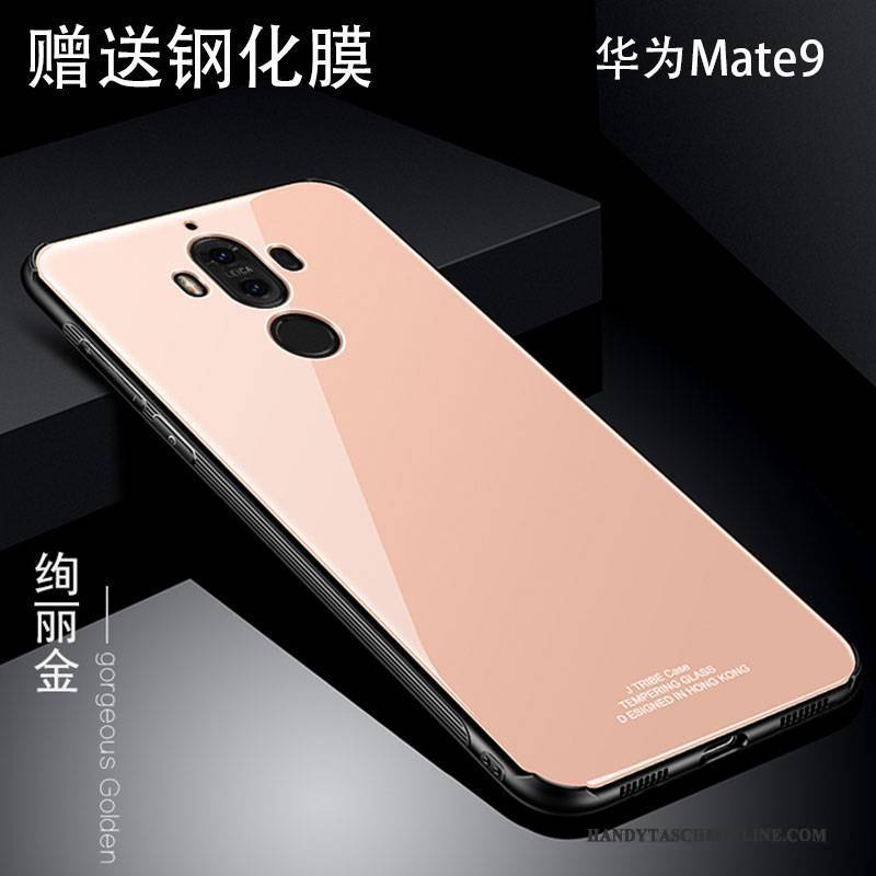 Hülle Huawei Mate 9 Kreativ Persönlichkeit Anti-sturz, Case Huawei Mate 9 Metall Rot Trend