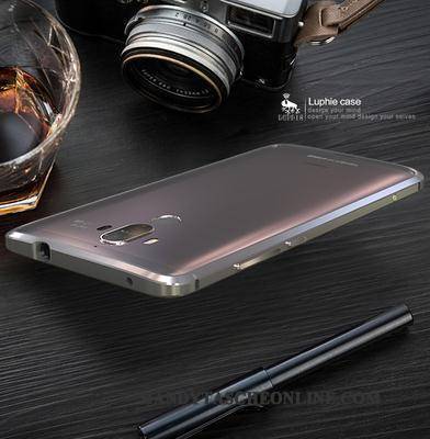 Hülle Huawei Mate 9 Metall Grenze Schlank, Case Huawei Mate 9 Schutz Rosegold Anti-sturz