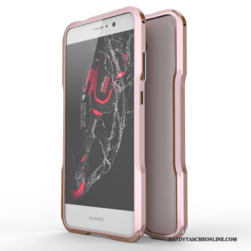 Hülle Huawei Mate 9 Metall Handyhüllen Grenze, Case Huawei Mate 9 Schutz Rosa