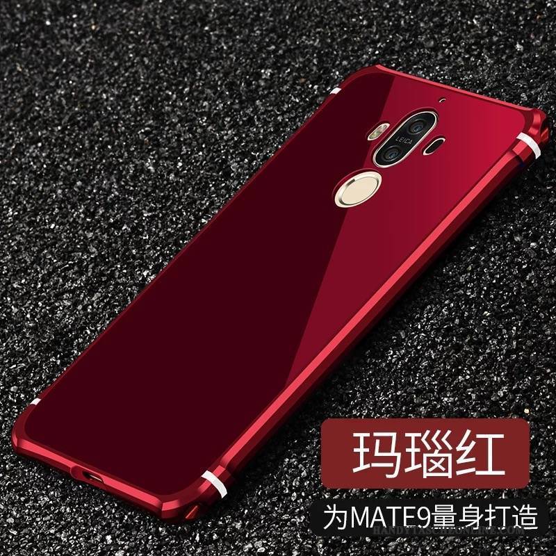 Hülle Huawei Mate 9 Metall Handyhüllen Schwarz, Case Huawei Mate 9 Schutz