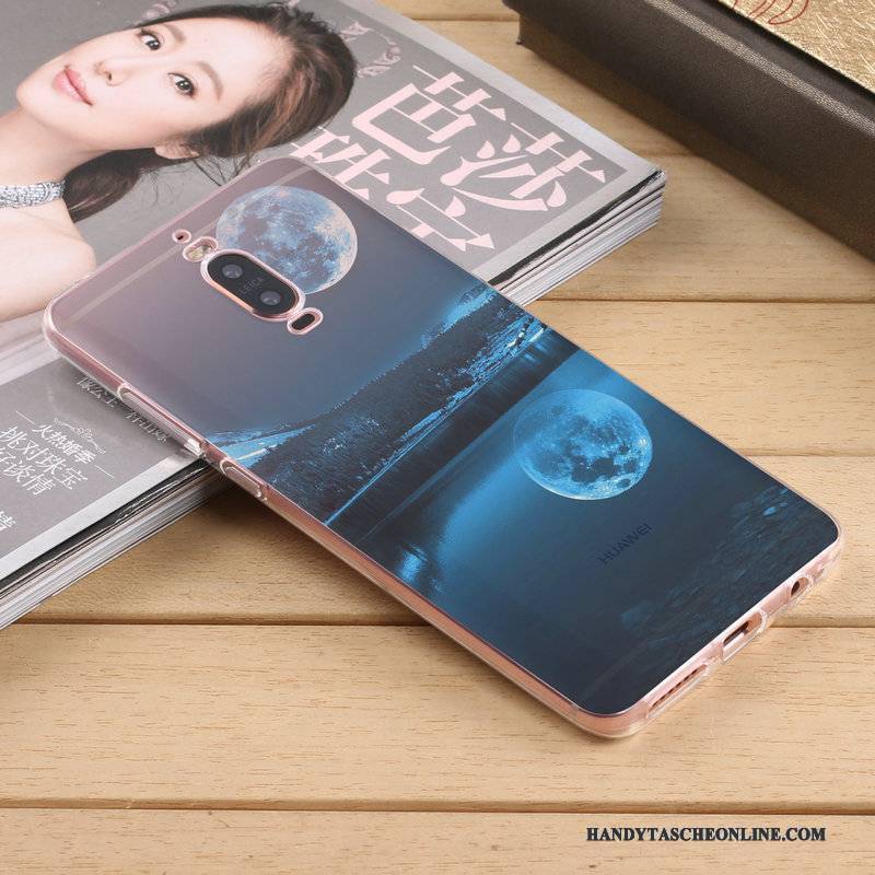 Hülle Huawei Mate 9 Pro Kreativ Anti-sturz Handyhüllen, Case Huawei Mate 9 Pro Silikon Gelb Licht