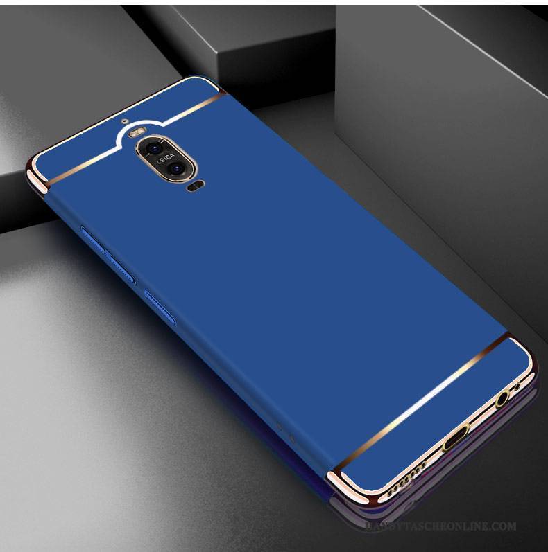 Hülle Huawei Mate 9 Pro Kreativ Persönlichkeit Blau, Case Huawei Mate 9 Pro Metall Grenze