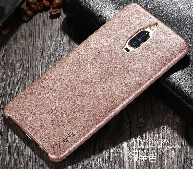 Hülle Huawei Mate 9 Pro Leder Schwarz Handyhüllen, Case Huawei Mate 9 Pro Lederhülle Business