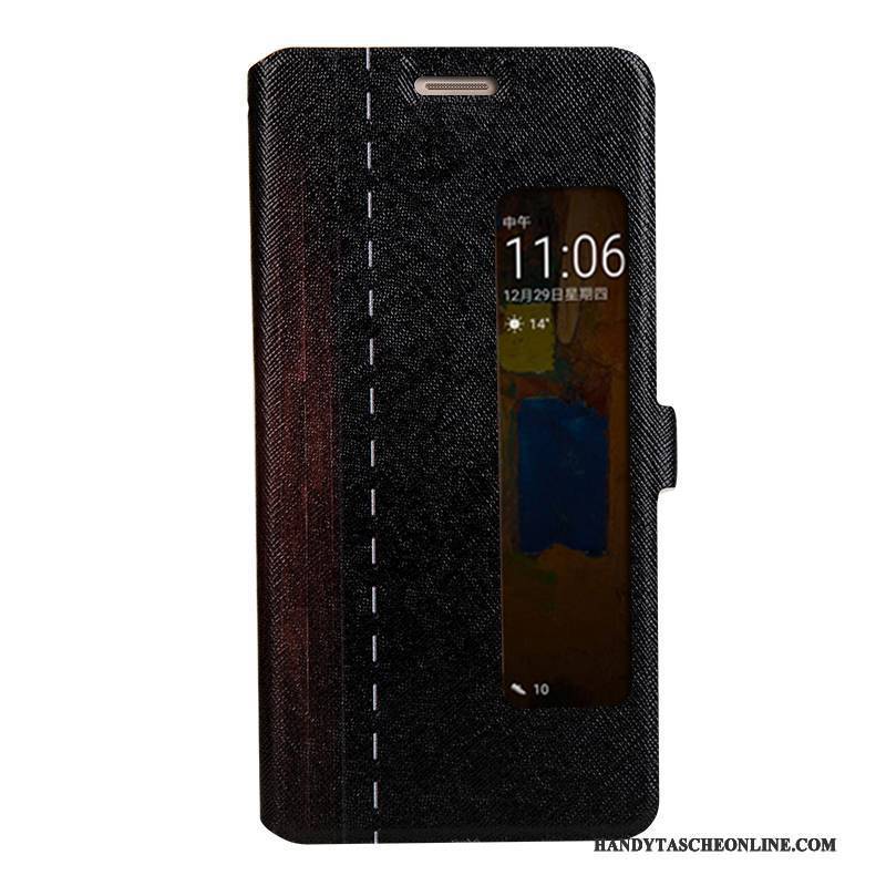 Hülle Huawei Mate 9 Pro Lederhülle Nette Rosa, Case Huawei Mate 9 Pro Folio Anti-sturz Trend