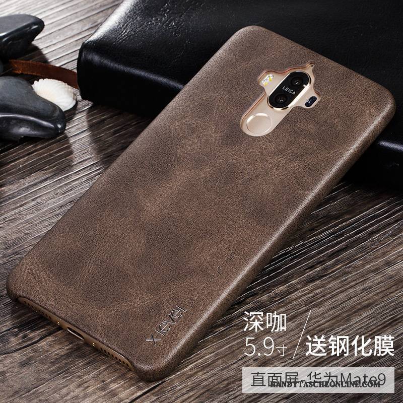 Hülle Huawei Mate 9 Pro Lederhülle Schlank Anti-sturz, Case Huawei Mate 9 Pro Handyhüllen