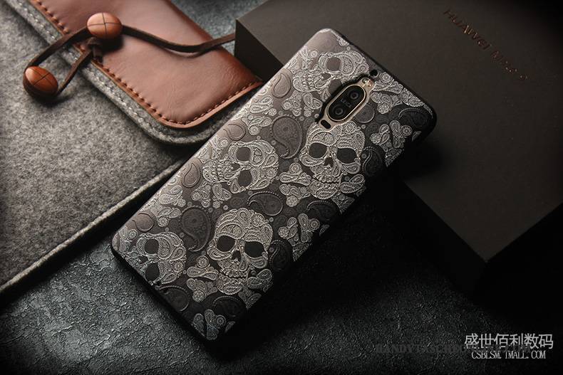 Hülle Huawei Mate 9 Pro Prägung Schlank Anti-sturz, Case Huawei Mate 9 Pro Karikatur Handyhüllen Nubuck