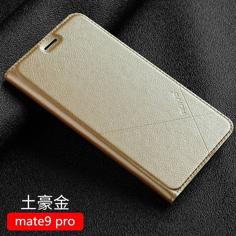 Hülle Huawei Mate 9 Pro Taschen Handyhüllen Schwarz, Case Huawei Mate 9 Pro Folio Anti-sturz