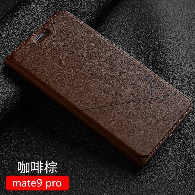 Hülle Huawei Mate 9 Pro Taschen Handyhüllen Schwarz, Case Huawei Mate 9 Pro Folio Anti-sturz