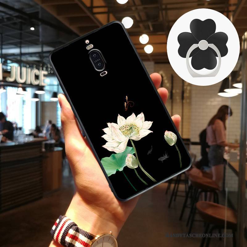 Hülle Huawei Mate 9 Pro Weiche Schwarz Handyhüllen, Case Huawei Mate 9 Pro Silikon