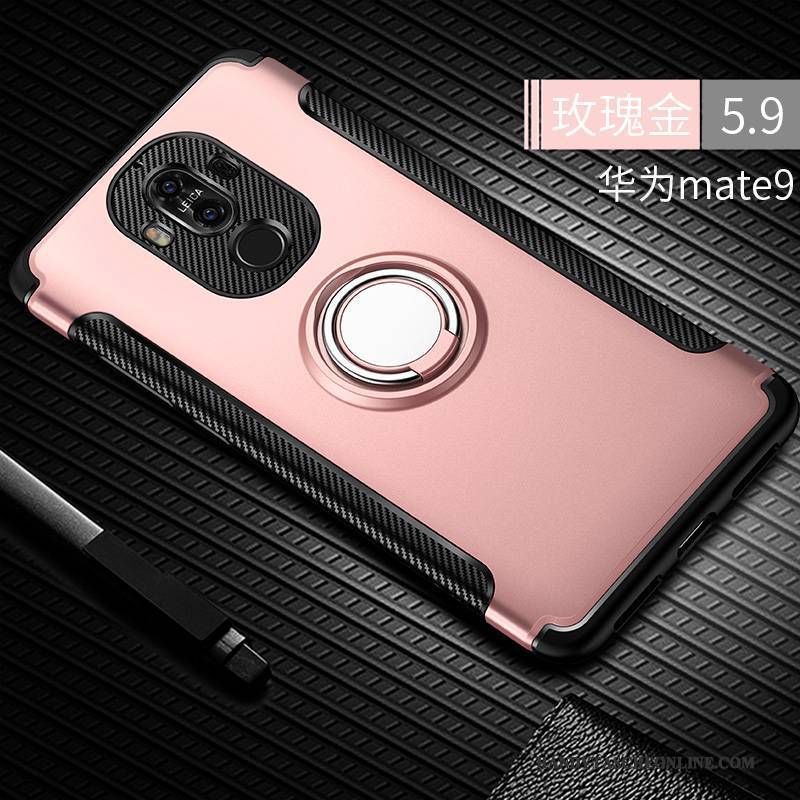 Hülle Huawei Mate 9 Silikon Anti-sturz Rosa, Case Huawei Mate 9 Taschen Handyhüllen