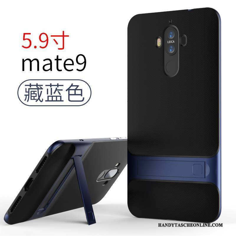 Hülle Huawei Mate 9 Silikon Handyhüllen Blau, Case Huawei Mate 9 Anti-sturz Einfach