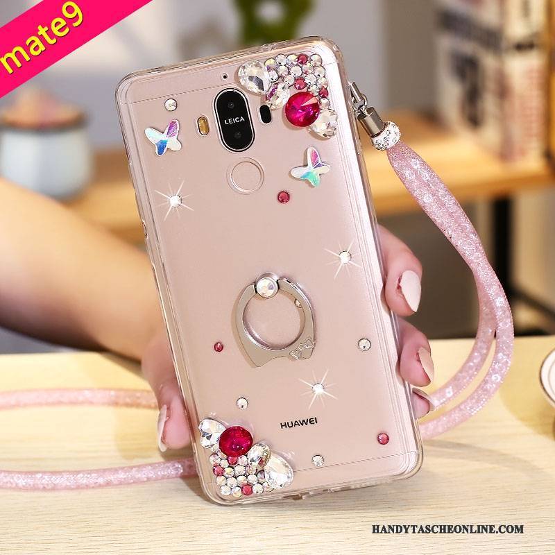 Hülle Huawei Mate 9 Silikon Handyhüllen Lila, Case Huawei Mate 9 Taschen