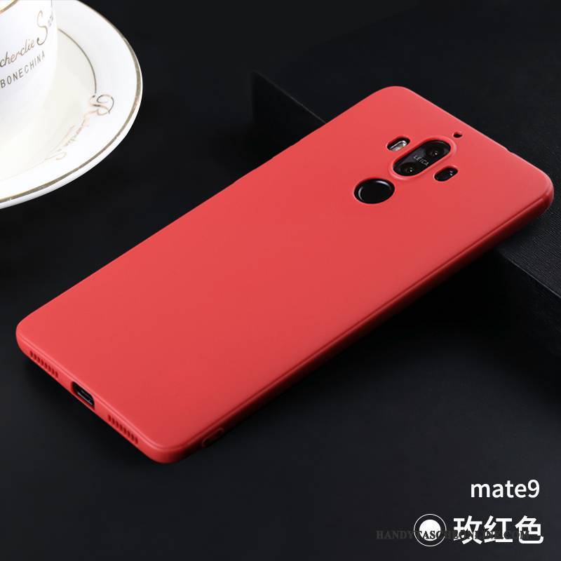 Hülle Huawei Mate 9 Silikon Trend Handyhüllen, Case Huawei Mate 9 Weiche Rot Dünne