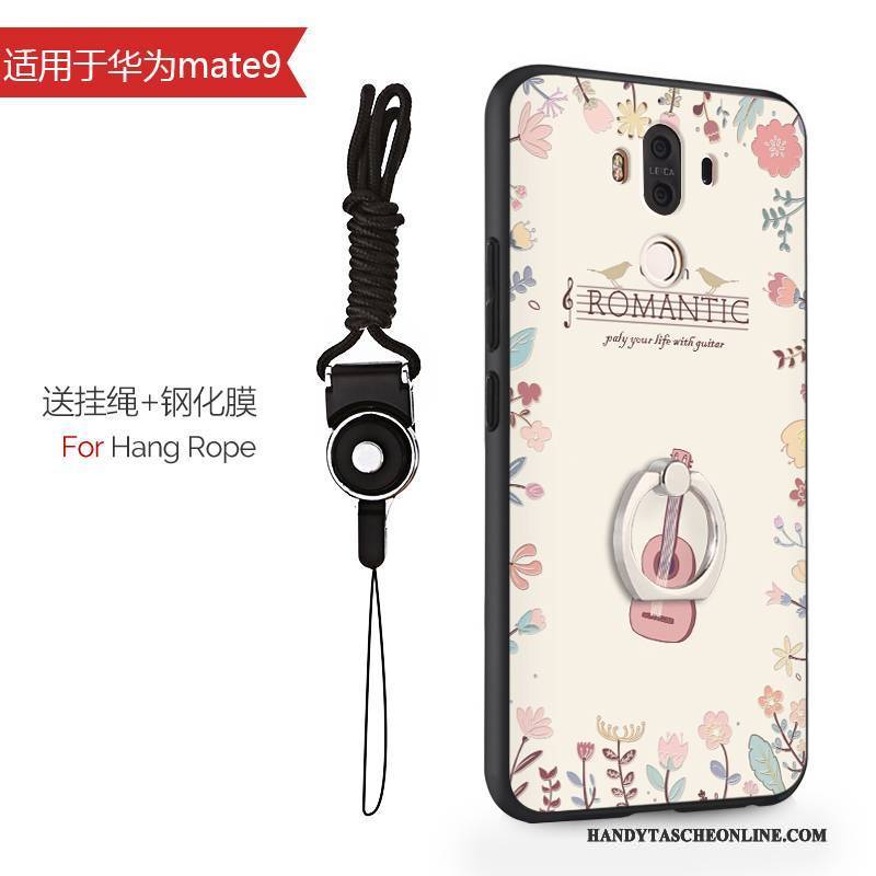 Hülle Huawei Mate 9 Taschen Anti-sturz Handyhüllen, Case Huawei Mate 9 Karikatur Hellblau Hängende Verzierungen