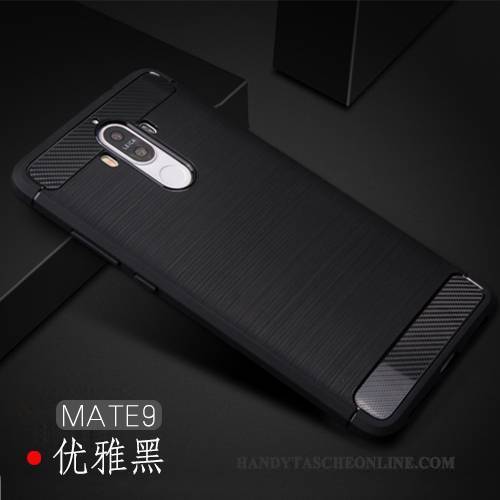 Hülle Huawei Mate 9 Weiche Handyhüllen Schwarz, Case Huawei Mate 9 Taschen Anti-sturz Trend