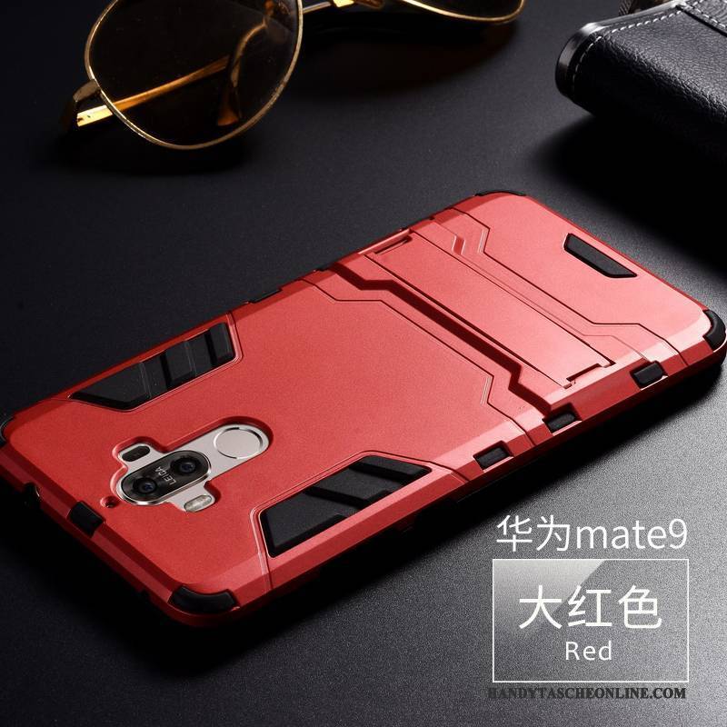 Hülle Huawei Mate 9 Weiche Trend Handyhüllen, Case Huawei Mate 9 Taschen Rot Anti-sturz