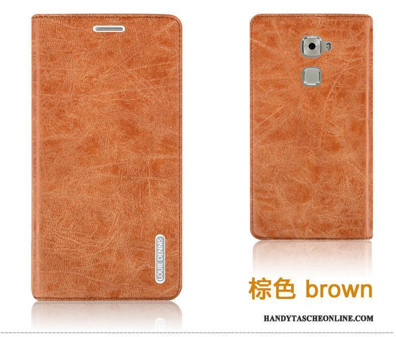 Hülle Huawei Mate S Folio Rot Haltbar, Case Huawei Mate S Lederhülle Hintere Abdeckung Anti-sturz