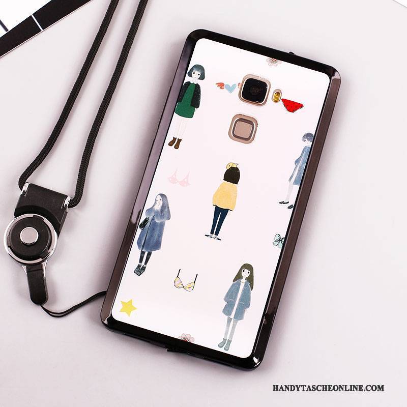 Hülle Huawei Mate S Gemalt Hängende Verzierungen Handyhüllen, Case Huawei Mate S Weiche Weiß Neu