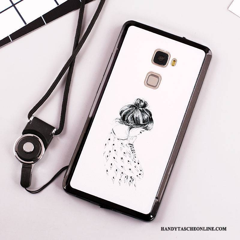 Hülle Huawei Mate S Gemalt Hängende Verzierungen Handyhüllen, Case Huawei Mate S Weiche Weiß Neu