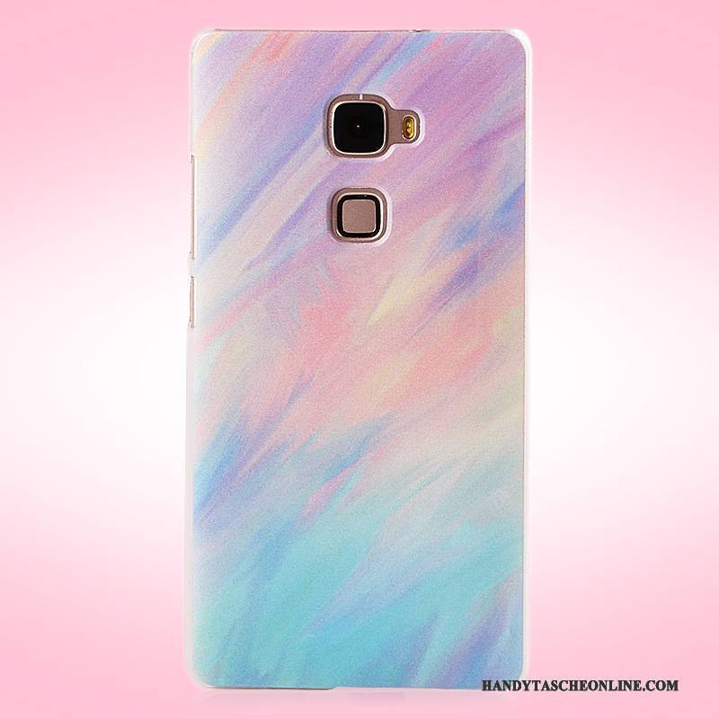 Hülle Huawei Mate S Gemalt Schwer Nubuck, Case Huawei Mate S Schutz Rosa Handyhüllen