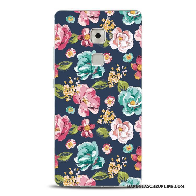 Hülle Huawei Mate S Prägung Persönlichkeit Blumen, Case Huawei Mate S Silikon Grün Handyhüllen